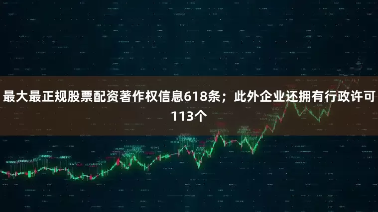 最大最正规股票配资著作权信息618条；此外企业还拥有行政许可113个