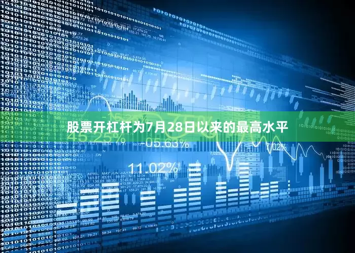 股票开杠杆为7月28日以来的最高水平