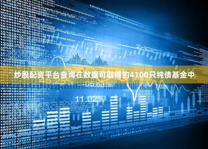 炒股配资平台查询在数据可取得的4100只纯债基金中